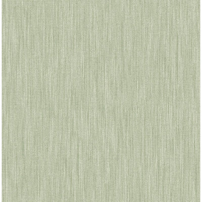 product image of Chenille Faux Linen Wallpaper in Sage from the Bluebell Collection by Brewster Home Fashions 558