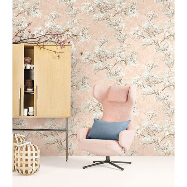 media image for Cherry Blossom Wallpaper from the French Impressionist Collection by Seabrook Wallcoverings 215