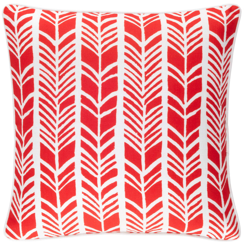 media image for Chevron Stripe Red Indoor/Outdoor Decorative Pillow 298
