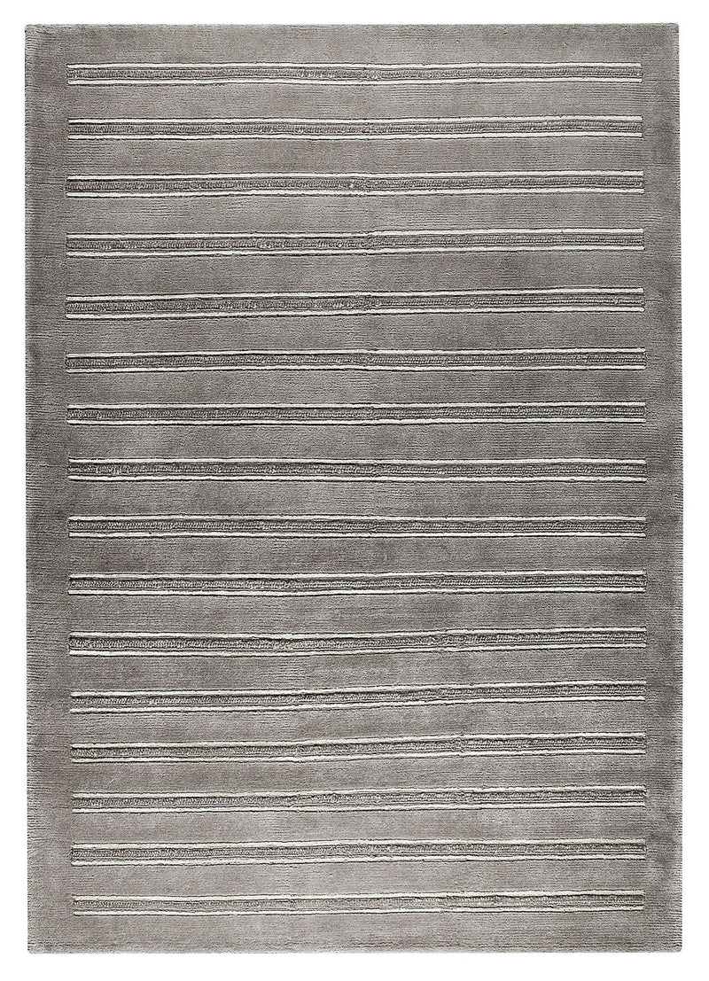 media image for Chicago Collection Wool and Viscose Area Rug in Grey design by Mat the Basics 272