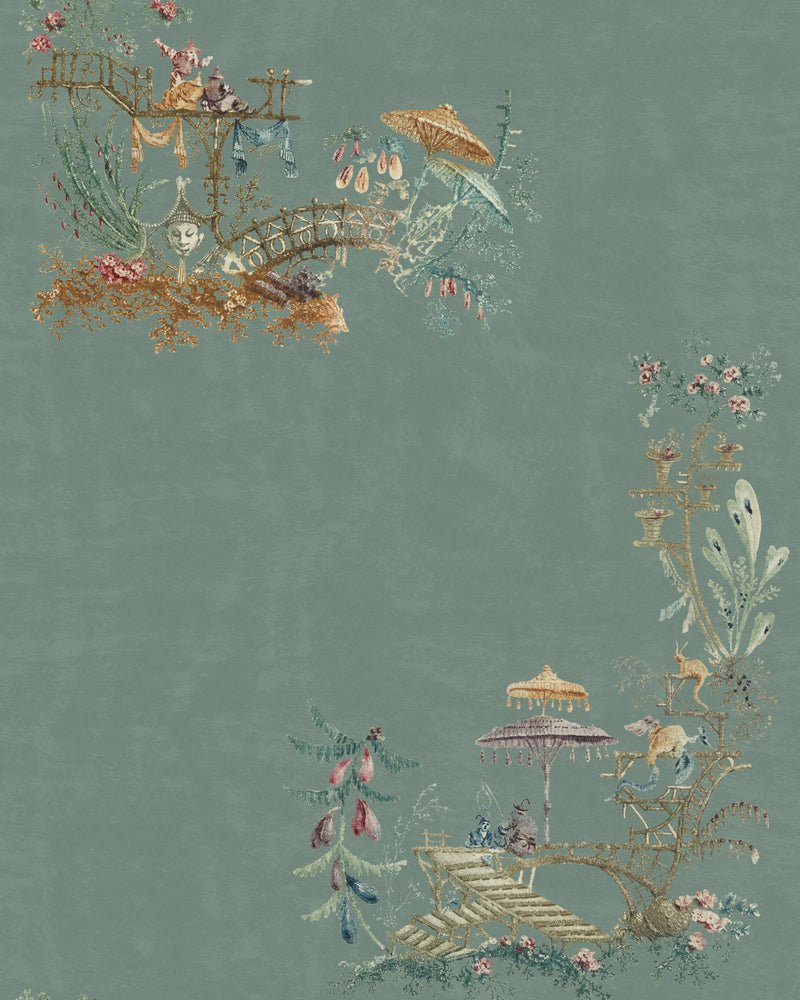 media image for Chinoiserie Wallpaper in Blue from the Wallpaper Compendium Collection by Mind the Gap 20