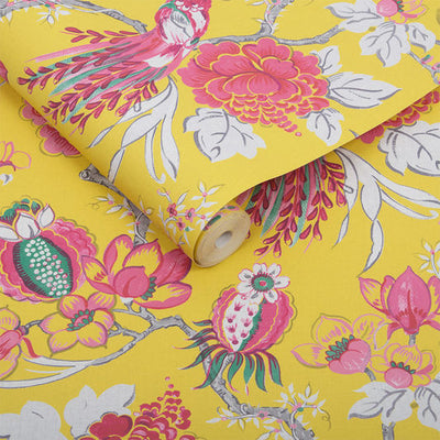product image of sample chinoiserie wallpaper in canary from the exclusives collection by graham brown 1 520