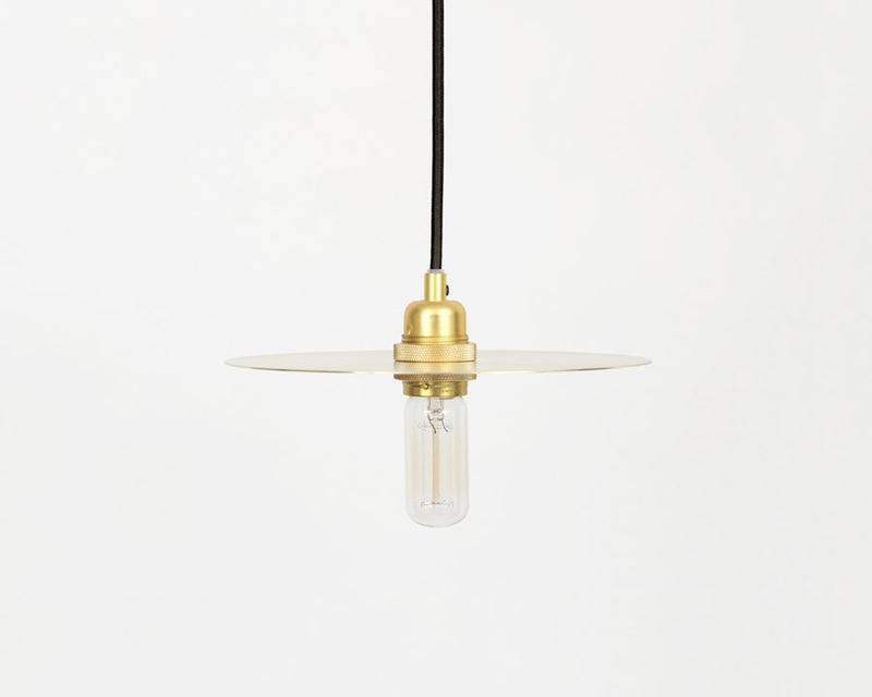 media image for Circle Shade Brass Pendant in Various Sizes 216