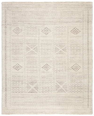 product image of rei07 jadene hand knotted geometric white light gray area rug design by jaipur 1 571