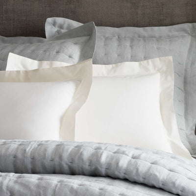 product image of classic hemstitch ivory sham by annie selke sclhishe 1 525