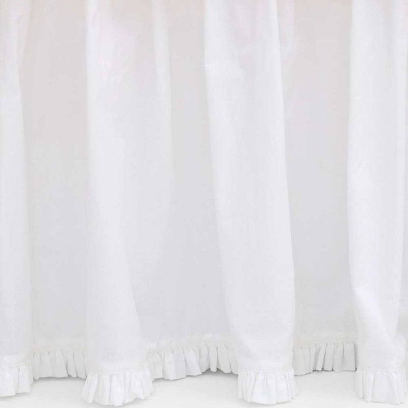 media image for classic ruffle white bed skirt by annie selke scbsf 2 292