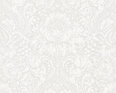 product image of sample classic damask wallpaper in cream and white design by bd wall 1 577