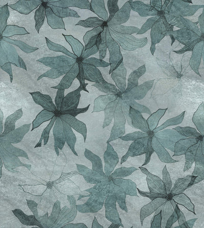 product image of Sample Clematis Wallpaper in Blue Shadow 593