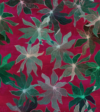 product image of Sample Clematis Wallpaper in Fuchsia 56