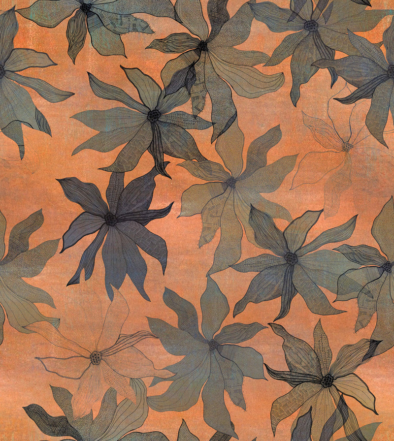 media image for Clematis Wallpaper in Sunset 293