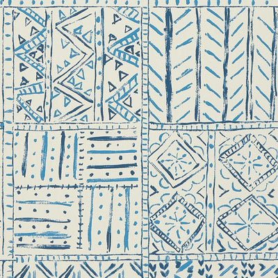 product image for Cloisters Wallpaper in Indigo and Blue from the Ashdown Collection by Nina Campbell for Osborne & Little 19