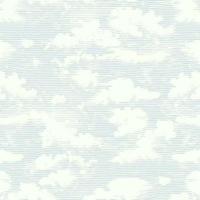 product image of Cloud Cover Wallpaper in Blue from the Silhouettes Collection by York Wallcoverings 585