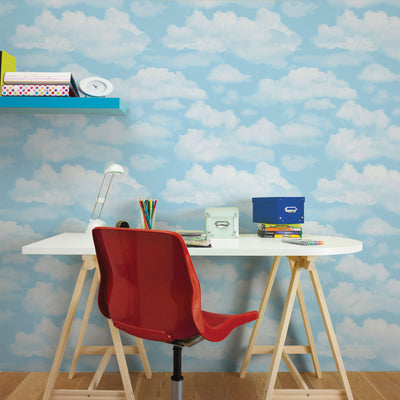 product image for Cloud Nine Wallpaper in Blue from the Kids Collection by Graham & Brown 91