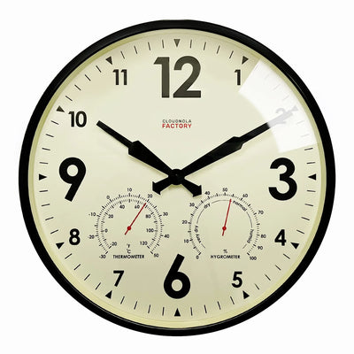 product image of factory outdoor xl wall clock weather station by cloudnola sku0181 1 543