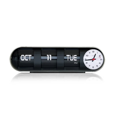 product image for capsule black date time flip clock by cloudnola sku0187 2 51