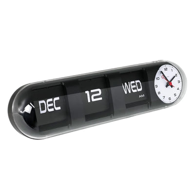 product image for capsule black date time flip clock by cloudnola sku0187 1 29