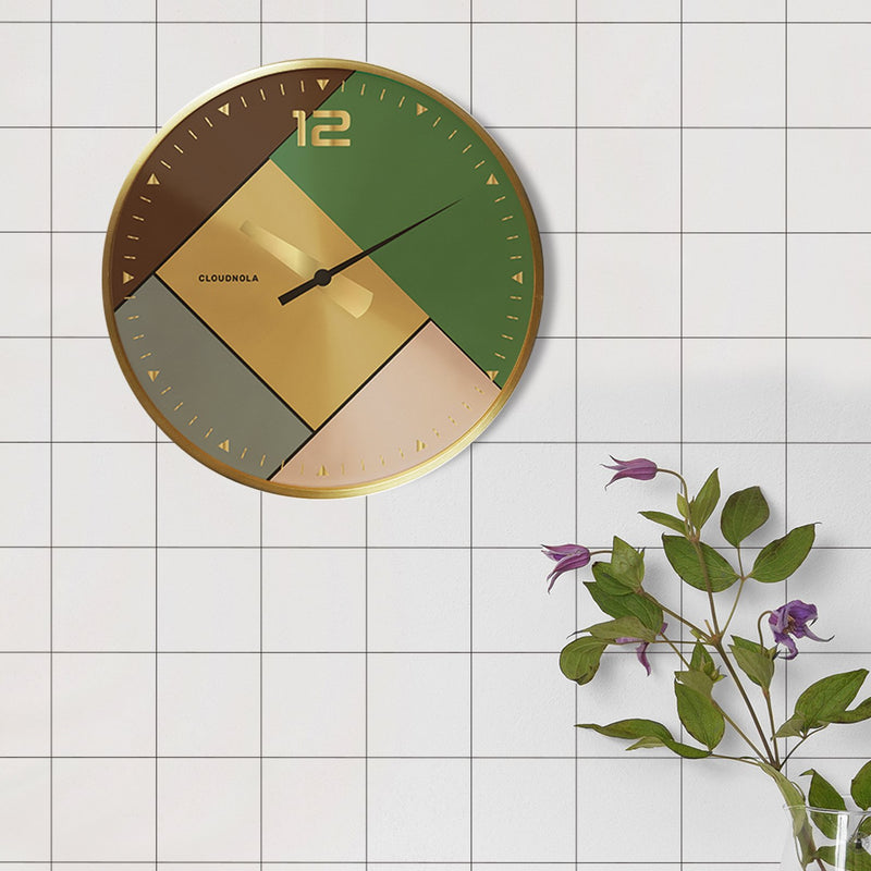 media image for Rubik Gold Wall Clock 282