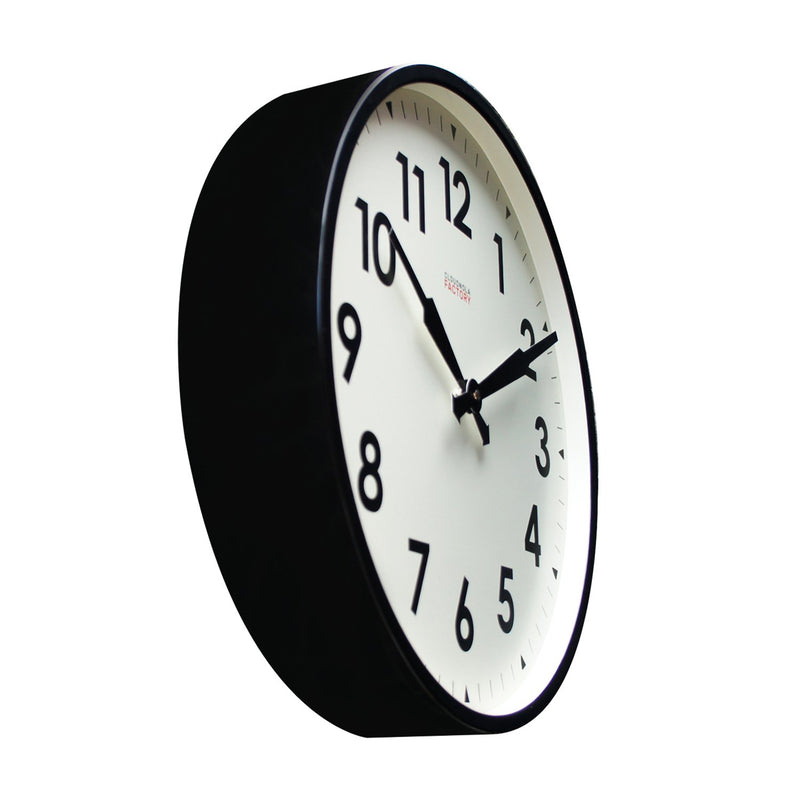 media image for Factory Wall Clock Black Numbers by Cloudnola 284