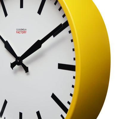 product image for Factory Ochre Yellow Station Clock 20