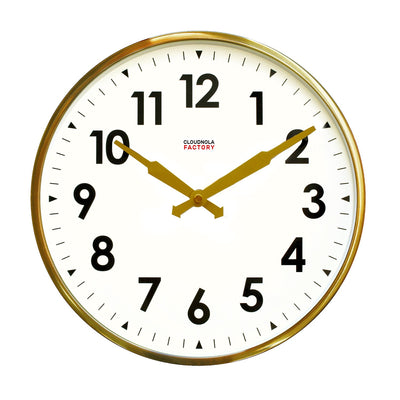 product image of Factory Brushed Gold Number Clock 549