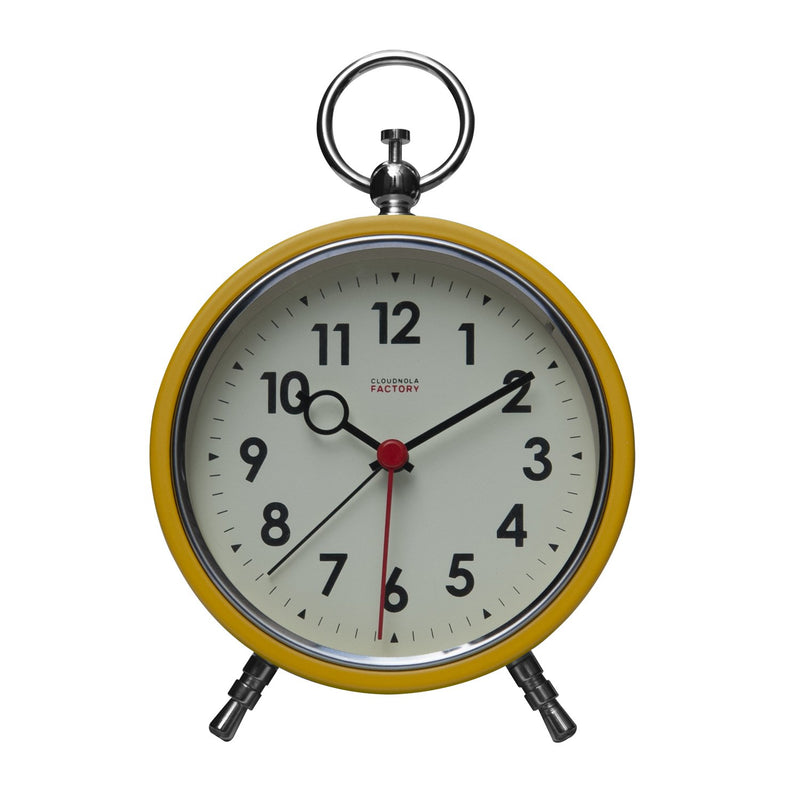 media image for Factory Ochre Yellow Numbers Alarm Clock 230