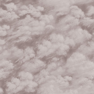 product image for Clouds Self-Adhesive Wallpaper in Fog Grey design by Tempaper 85