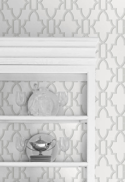 product image for Coastal Lattice Peel-and-Stick Wallpaper in Harbor Mist from the Luxe Haven Collection by Lillian August 66
