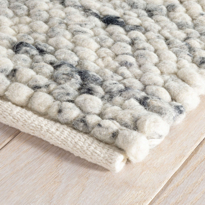 media image for cobblestone grey woven wool rug by annie selke da1030 258 4 277