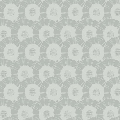 product image for Coco Bloom Wallpaper in Metallic and Off-White from the Deco Collection by Antonina Vella for York Wallcoverings 43