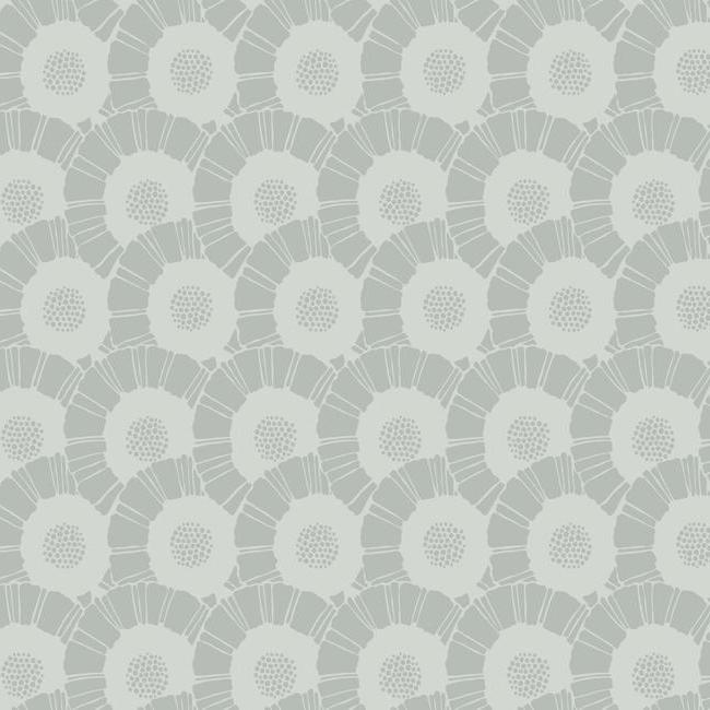 media image for Coco Bloom Wallpaper in Metallic and Off-White from the Deco Collection by Antonina Vella for York Wallcoverings 260