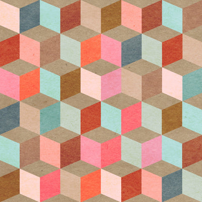 product image of sample coloured geometry wallpaper in multi from the eclectic collection by mind the gap 1 551