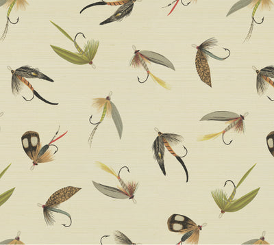 product image of Come Fly With Me Grasscloth Wallpaper in Riffle by Abnormals Anonymous 533