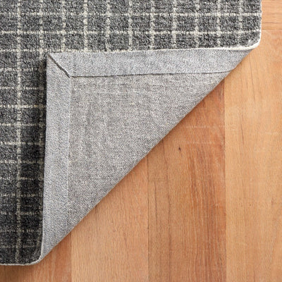product image for Conall Grey Hand Micro Hooked Wool Rug 5 65