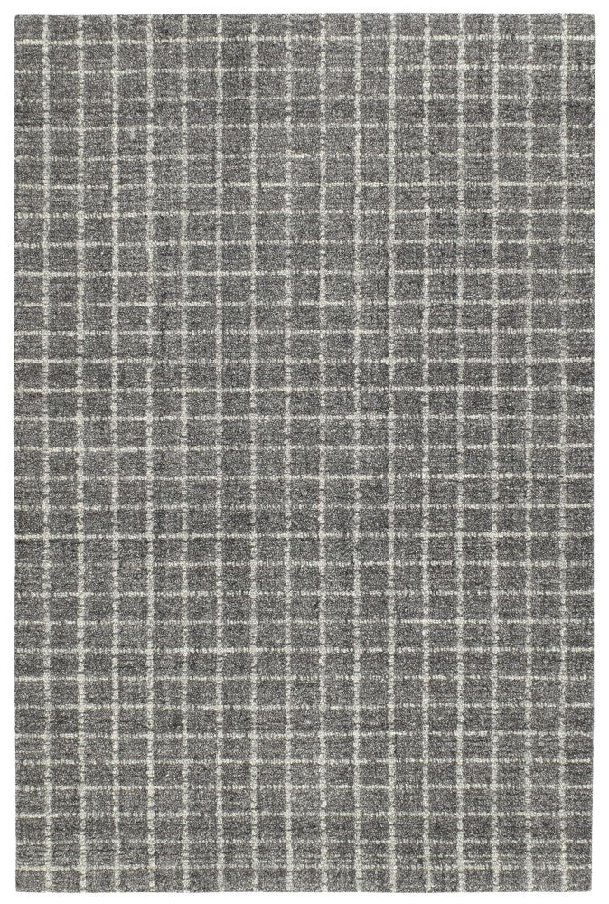 media image for Conall Grey Hand Micro Hooked Wool Rug 1 270