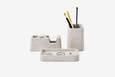 product image for Concrete Desk Set in Gray design by Areaware 50