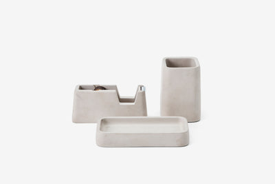 product image for Concrete Desk Set in Gray design by Areaware 24