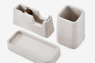 product image for Concrete Desk Set in Gray design by Areaware 59