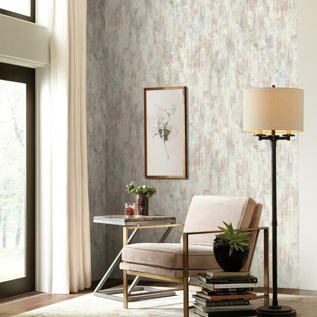 media image for Concrete Patina Wallpaper in Grey and Multi by Antonina Vella for York Wallcoverings 225