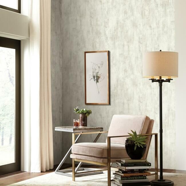 media image for Concrete Patina Wallpaper in White and Neutrals by Antonina Vella for York Wallcoverings 270