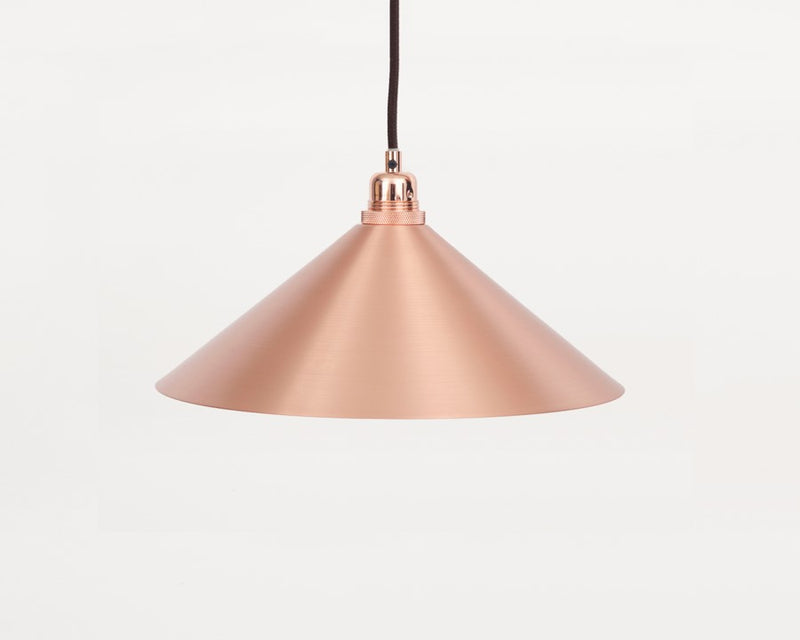media image for Cone Copper Shade Pendant in Various Sizes 253