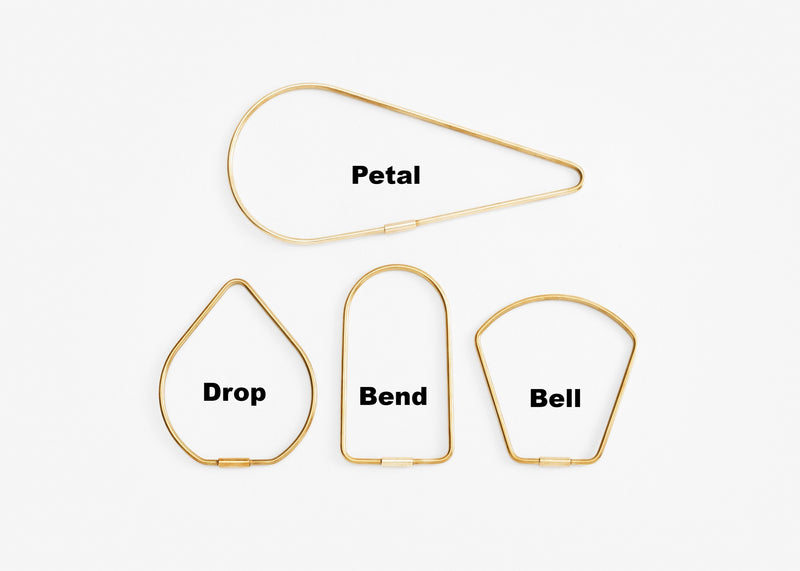 media image for Contour Key Ring in Various Shapes & Colors 252