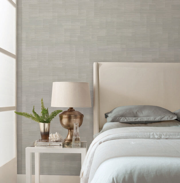 media image for Convergence Wallpaper in Silver from the Moderne Collection by Stacy Garcia for York Wallcoverings 243