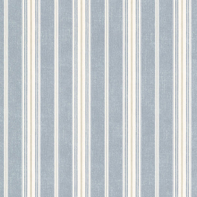 product image of sample cooper denim cabin stripe wallpaper from the seaside living collection by brewster home fashions 1 594