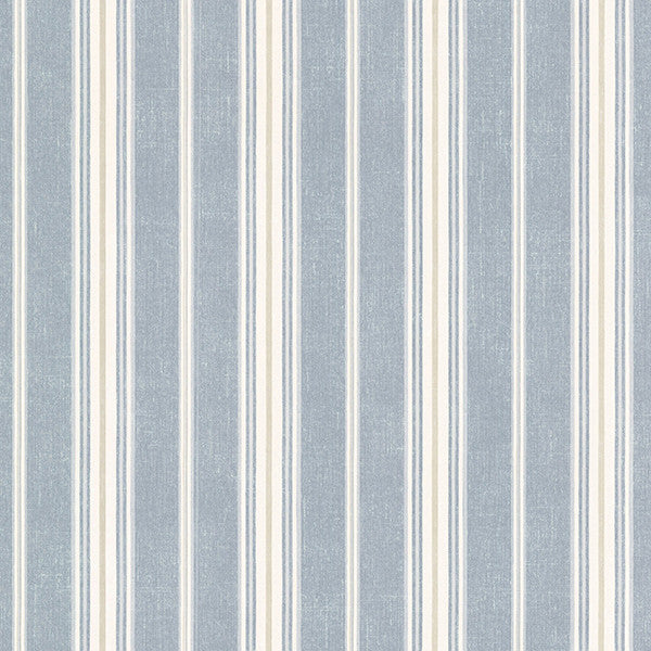 media image for sample cooper denim cabin stripe wallpaper from the seaside living collection by brewster home fashions 1 29