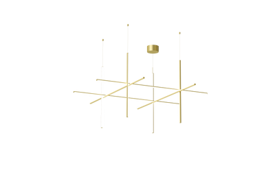 product image for Coordinates Extruded aluminium Champagne Pendant Lighting 9