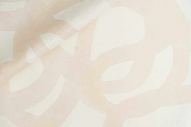 media image for Le Freak Fabric in White Tea on White 210