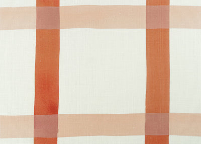 product image of Sample Natural Gifts Fabric in Terra Cotta and Salt Pink on White 577
