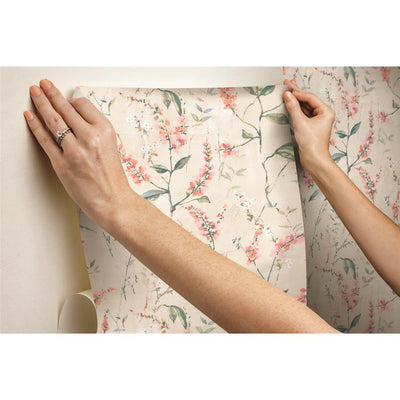 product image for Coral Floral Sprig Peel & Stick Wallpaper by RoomMates for York Wallcoverings 79