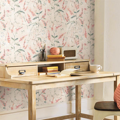 product image for Coral Floral Sprig Peel & Stick Wallpaper by RoomMates for York Wallcoverings 57