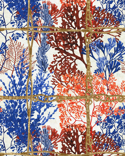 product image of sample corallia wallpaper in blue and red from the sundance villa collection by mind the gap 1 536